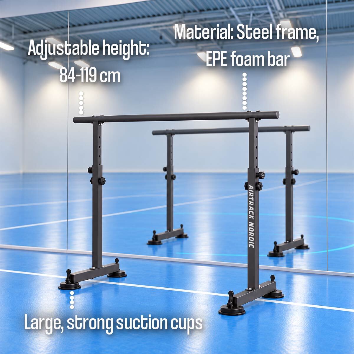 
              AirTrack Nordic Ballet Barre 150x53x119cm